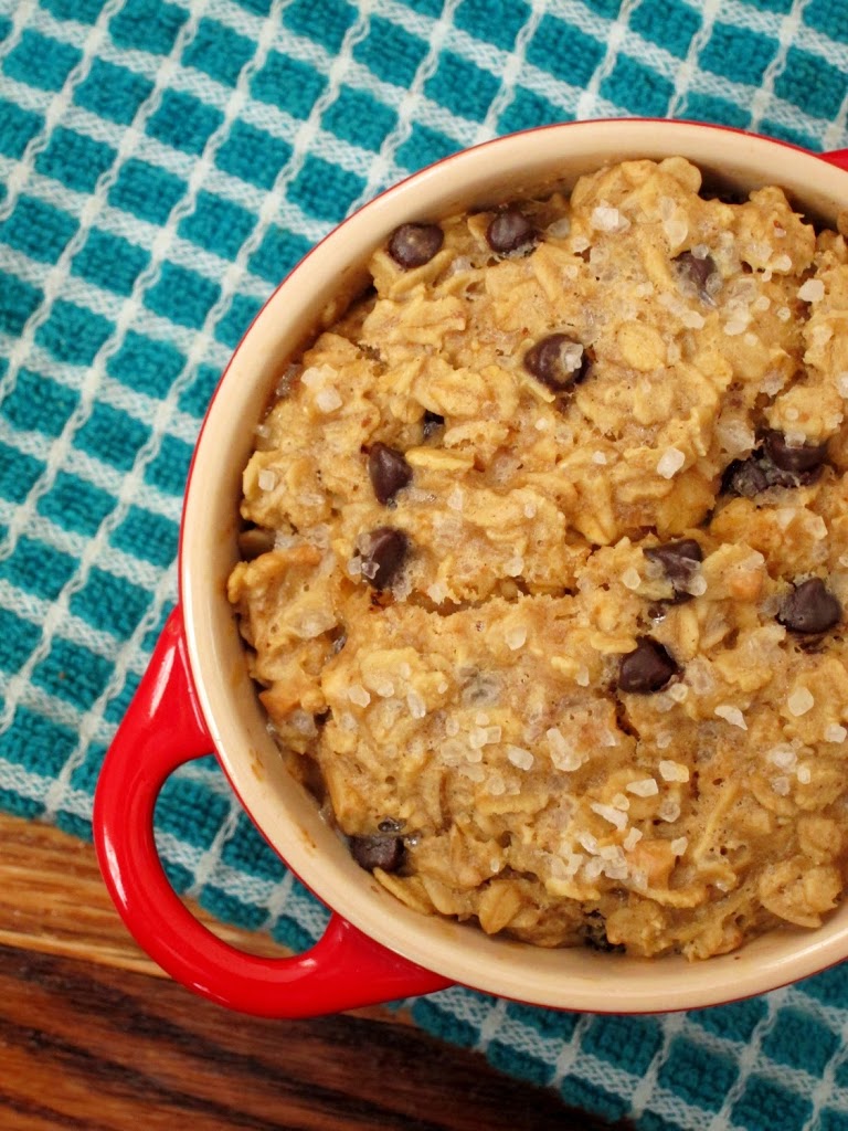 Salted Peanut Butter And Chocolate Chip Baked Oatmeal | The Oatmeal Artist